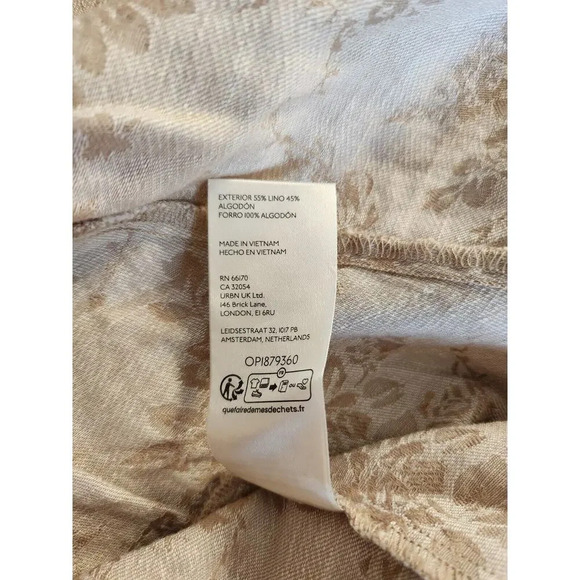 NWT By Anthropologie Corset Seamed Mini Dress Size Plus 1X Beige 9F408 - Picture 12 of 14